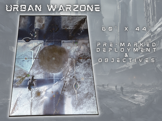 Urban Warzone Single-sided - 40000 competitive battle mat 60 x 44 inches [LEVIATHAN 2023 - 2024]
