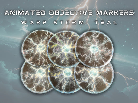 Animated Objective Markers - Warp Storm: Teal