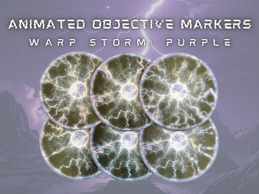 Animated Objective Markers - Warp Storm: Purple