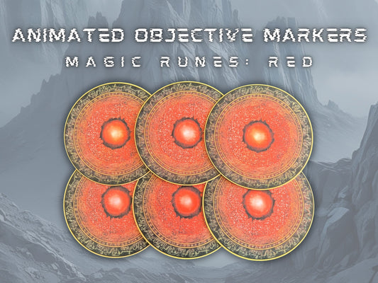 Animated Objective Markers - Magic Runes: Red
