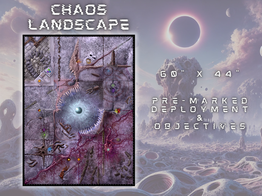 Chaos Landscape Single Sided - 40000 competitive battle mat 60 x 44 inches [2024 - 2026]