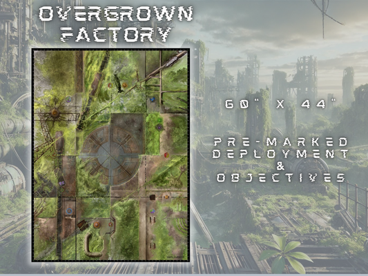 Overgrown Factory Single Sided - 40000 competitive battle mat 60 x 44 inches [2024 - 2026]