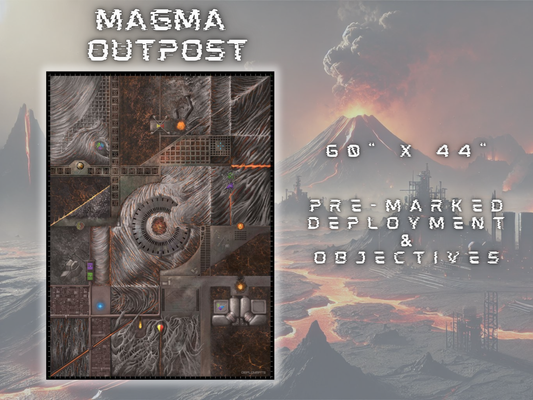 Magma Outpost Single Sided - 40000 competitive battle mat 60 x 44 inches [2024 - 2026]