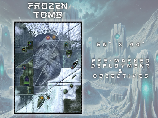 Frozen Tomb Single Sided - 40000 competitive battle mat 60 x 44 inches [2024 - 2026]