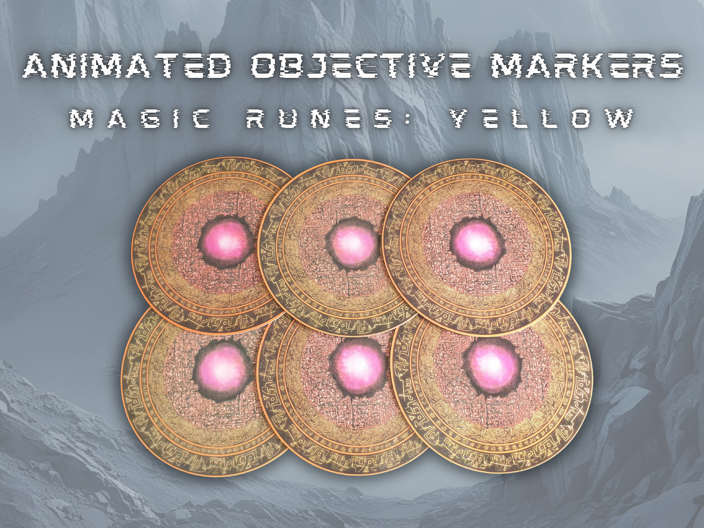 Animated Objective Markers - Magic Runes: Yellow