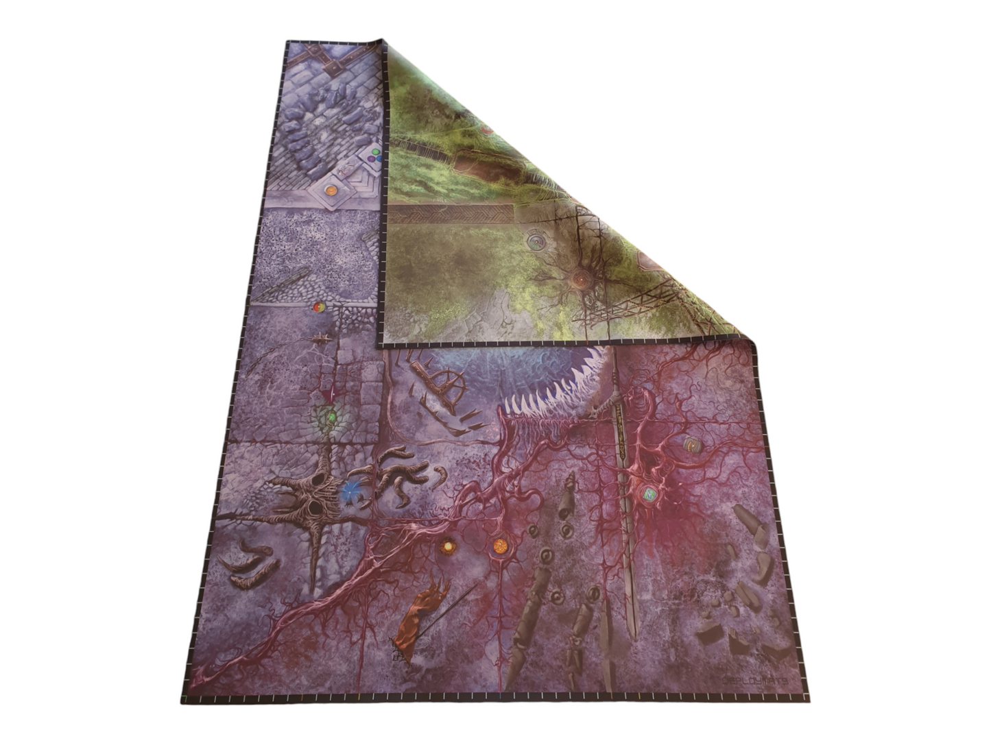 Chaos Landscape & Overgrown Factory double sided neoprene mat 60 x 44 inches [2024 - 2026]