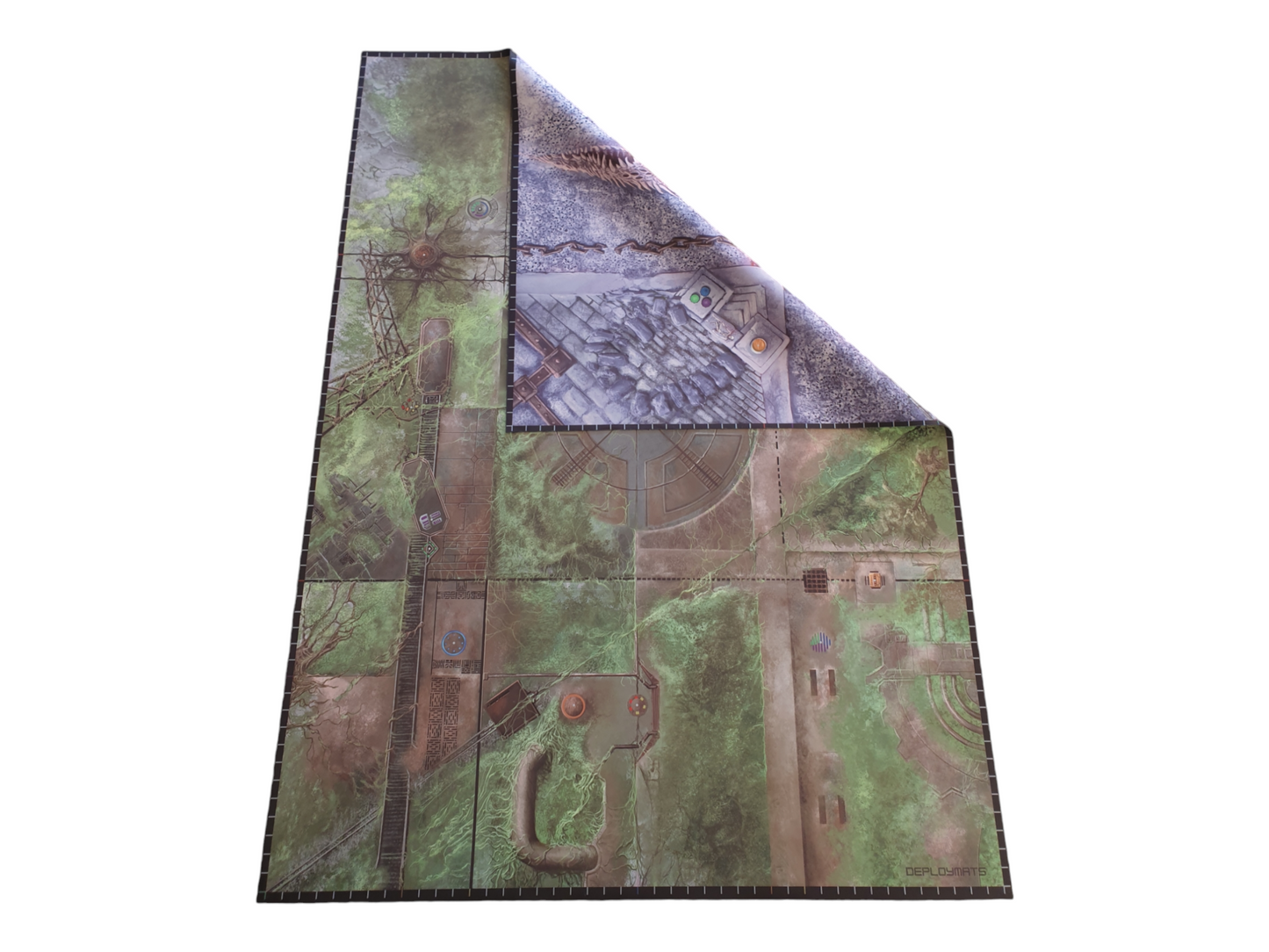Chaos Landscape & Overgrown Factory double sided neoprene mat 60 x 44 inches [2024 - 2026]